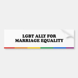 Pegatina Para Coche ALIADO LGBT PARA LA IGUALDAD MATRIMONIAL - .png
