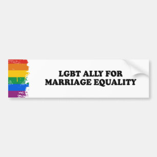 Pegatina Para Coche ALIADO LGBT PARA LA IGUALDAD MATRIMONIAL - .png
