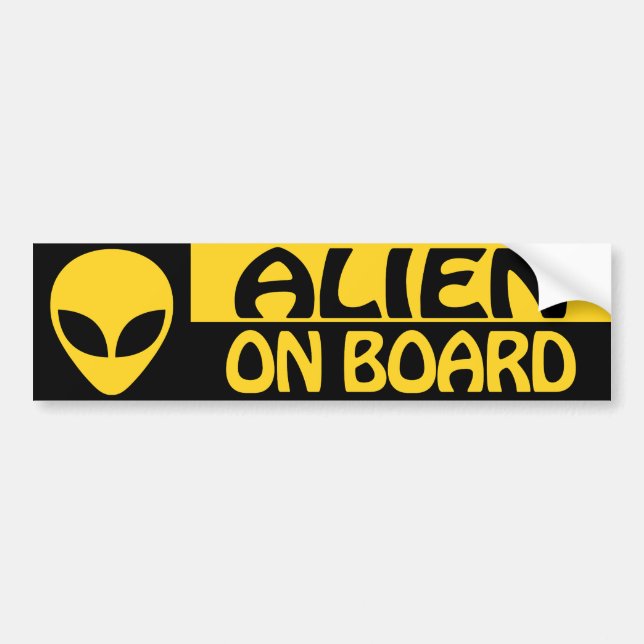 PEGATINA PARA COCHE ALIEN A BORDO (Frente)