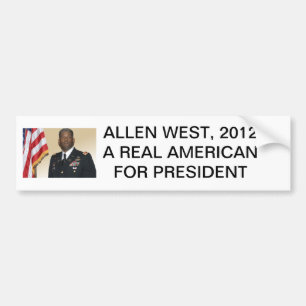 Pegatina Para Coche Allen-oeste, ALLEN DEL OESTE, AMERICANO REAL 2012A