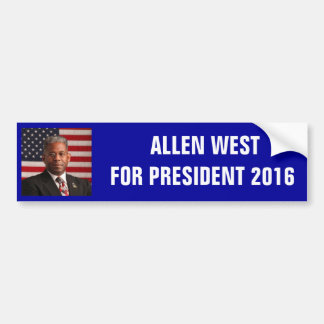 Pegatina Para Coche AllenWest_flag.jpeg, PRESIDENTE 2 de ALLEN