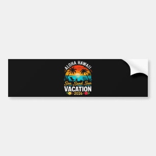 Pegatina Para Coche Aloha Hawái Mar Arena Sol 2026