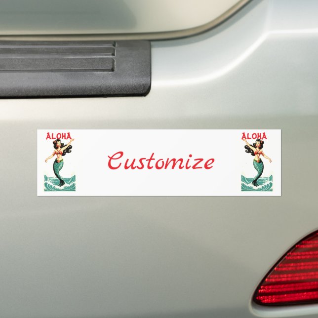Pegatina Para Coche Aloha Mermaid Thunder_Thunder_Cove (en coche)