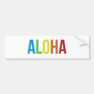Pegatina Para Coche Aloha Rainbow