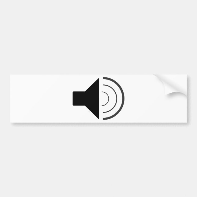 Pegatina Para Coche Altavoz de volumen (Frente)
