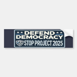 Pegatina Para Coche Alto al proyecto 2025 - Defender la democracia - V