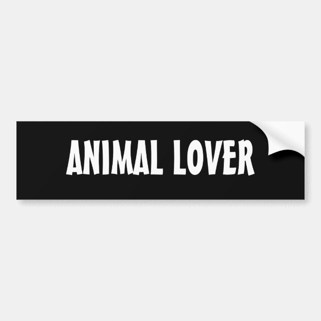 PEGATINA PARA COCHE AMANTE ANIMAL (Frente)