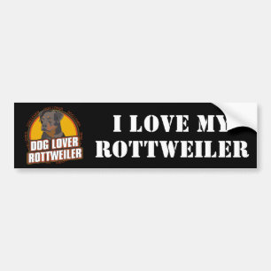 Pegatina Para Coche Amante del perro de Rottweiler