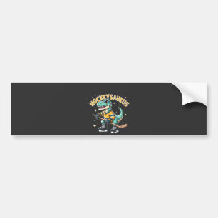 Pegatina Para Coche Amantes de los dinosaurios del Hockeysaurus Hockey