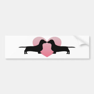 Pegatina Para Coche Amantes del Dachshund