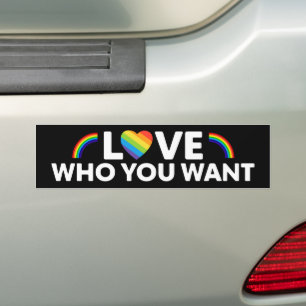 Pegatina Para Coche Amar a quién quieres el orgullo gay LGBT