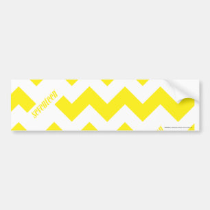 Pegatina Para Coche Amarillo del zigzag