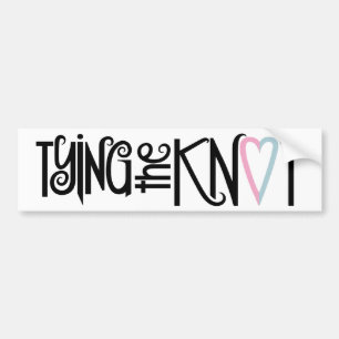 Pegatina Para Coche Amarrando el adhesivo del parachoques de nudos
