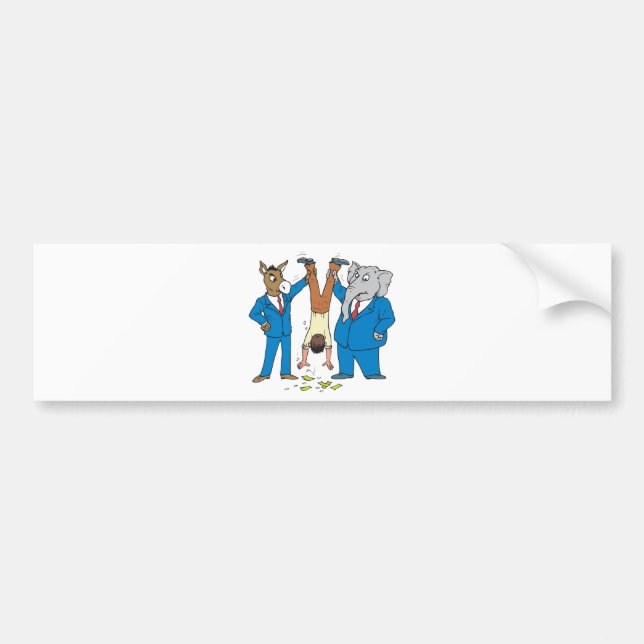 Pegatina Para Coche Ambos Fiestas Suck (Frente)