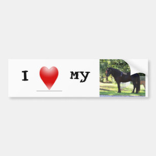 Pegatina Para Coche Ame mi bumpersticker del potro de los valles