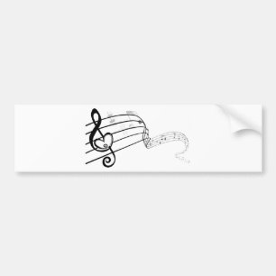Pegatina Para Coche Ame mi música