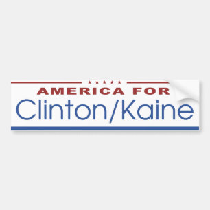 Pegatina Para Coche América para Clinton/Kaine 2016