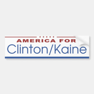 Pegatina Para Coche América para Clinton/Kaine 2016