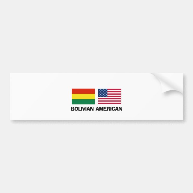 Pegatina Para Coche Americano boliviano (Frente)
