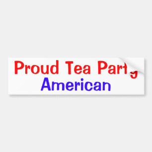 Pegatina Para Coche Americano orgulloso de la fiesta del té