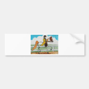 Pegatina Para Coche Americano Saddlebred del CABALLO de PALILLO