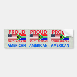 Pegatina Para Coche Americano surafricano orgulloso