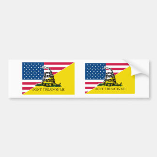 Pegatina Para Coche Americano y bandera de Gadsden