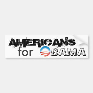 Pegatina Para Coche AMERICANOS para OBAMA
