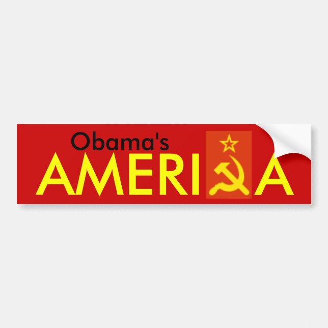 Pegatina Para Coche AmeriKa de Obama (Frente)