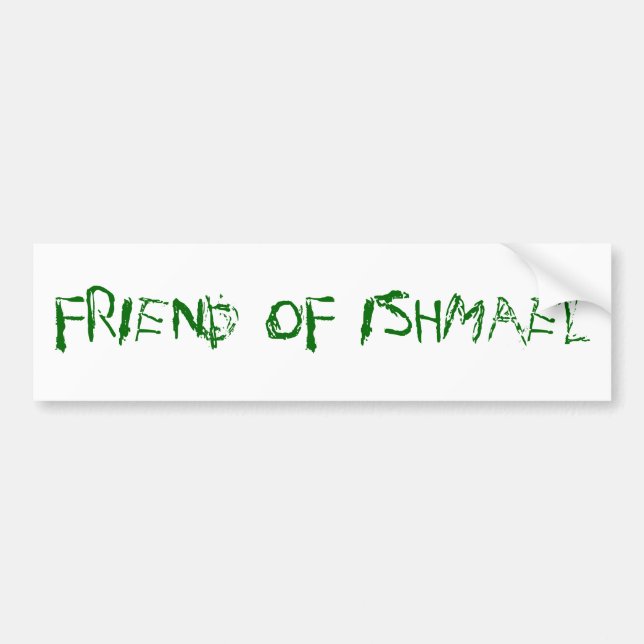 Pegatina Para Coche Amigo de Ishmael (Frente)