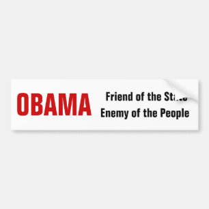 Pegatina Para Coche ¿Amigo o enemigo de OBAMA?