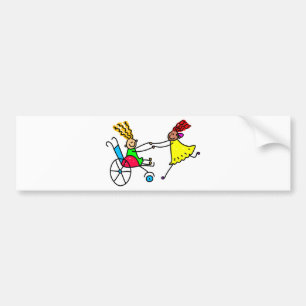 Pegatina Para Coche Amigos lisiados
