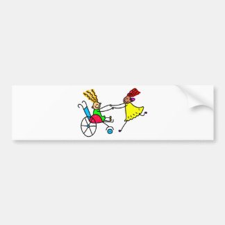 Pegatina Para Coche Amigos lisiados
