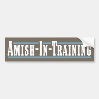 Pegatina Para Coche Amish-En-Entrenamiento