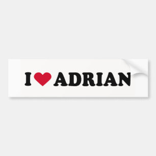 PEGATINA PARA COCHE AMO A ADRIAN