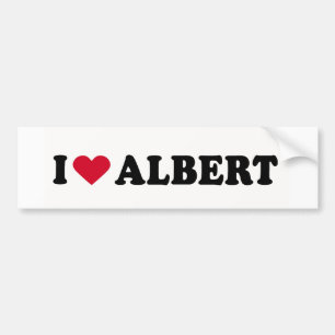 PEGATINA PARA COCHE AMO A ALBERT