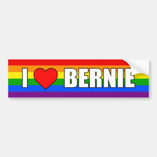 PEGATINA PARA COCHE "AMO A BERNIE"