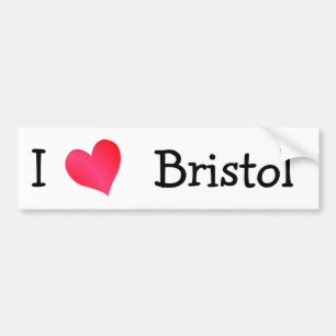 Pegatina Para Coche Amo a Bristol
