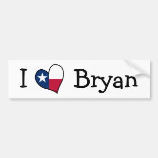 Pegatina Para Coche Amo a Bryan