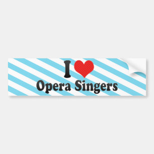 Pegatina Para Coche Amo a cantantes de la ópera