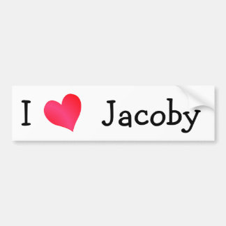 Pegatina Para Coche Amo a Jacoby