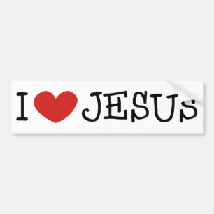 Pegatina Para Coche Amo a Jesús