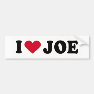 PEGATINA PARA COCHE AMO A JOE