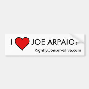 PEGATINA PARA COCHE ¡AMO A JOE ARPAIO!