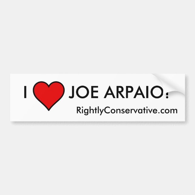 PEGATINA PARA COCHE ¡AMO A JOE ARPAIO! (Frente)