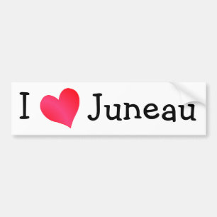 Pegatina Para Coche Amo a Juneau