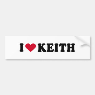 PEGATINA PARA COCHE AMO A KEITH