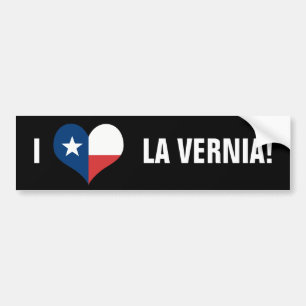 PEGATINA PARA COCHE ¡AMO A LA VERNIA!