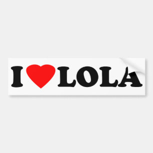 Pegatina Para Coche Amo a Lola