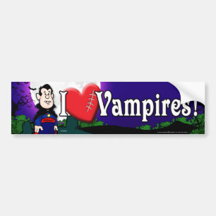 Pegatina Para Coche Amo a los vampiros